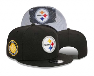 NFL Pittsburgh Steelers New Era Black The NFL ASL Collection by Love Sign Side Patch 9FIFTY Snapback Hat 3054