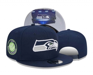 NFL Seattle Seahawks New Era Navy The NFL ASL Collection by Love Sign Side Patch 9FIFTY Snapback Hat 3039