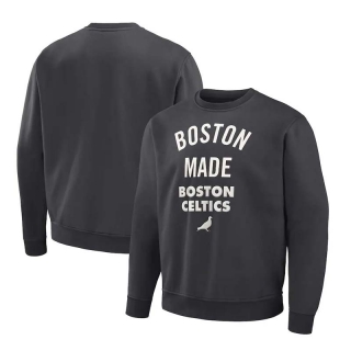 Men's Staple x NBA Boston Celtics Anthracite Plush Pullover Sweatshirt