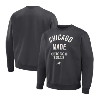 Men's Staple x NBA Chicago Bulls Anthracite Plush Pullover Sweatshirt