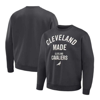 Men's Staple x NBA Cleveland Cavaliers Anthracite Plush Pullover Sweatshirt