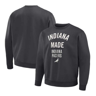 Men's Staple x NBA Indiana Pacers Anthracite Plush Pullover Sweatshirt