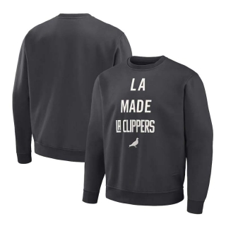 Men's Staple x NBA Los Angeles Clippers Anthracite Plush Pullover Sweatshirt