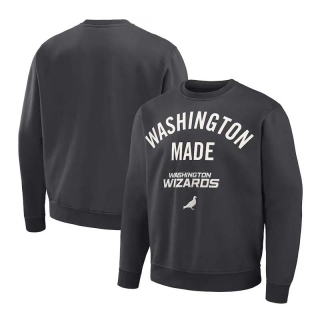 Men's Washington Wizards NBA x Staple Anthracite Plush Pullover Sweatshirt