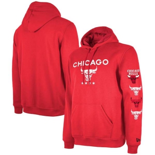 Men's NBA Chicago Bulls New Era Red 2023-24 City Edition Pullover Hoodie