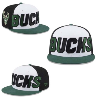 NBA Milwaukee Bucks New Era White Hunter Green Back Half 9FIFTY Snapback Hat 2018