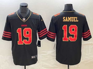 Men's San Francisco 49ers #19 Deebo Samuel Black Gold Fashion Vapor Limited Stitched Jersey