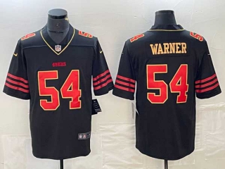 Men's San Francisco 49ers #54 Fred Warner White Gold Fashion Vapor Limited Stitched Jersey