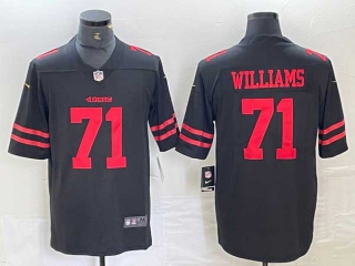 Men's San Francisco 49ers #71 Trent Williams Black Vapor Untouchable Limited Stitched Jersey