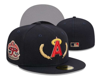 MLB Los Angeles Angels New Era Navy Gold Leaf 35th Anniversary 59FIFTY Fitted Hat 3003