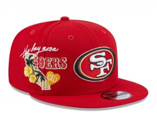 NFL San Francisco 49ers New Era Red City Cluster State Inspired 9FIFTY Snapback Adjustable Hat 2014