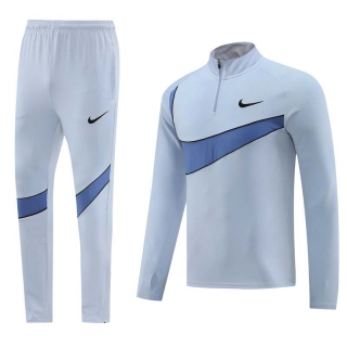 Men's Nike Swoosh Athletic Half Zip Jacket Sweatsuits White
