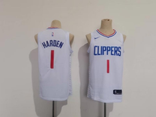 Men's NBA Los Angeles Clippers #1 James Harden Nike White Association Edition Stitched Basketball Jersey