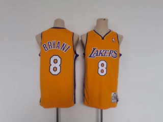 Men's NBA Los Angeles Lakers #8 Kobe Bryant Gold Retro Stitched Basketball Jersey
