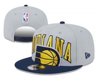 NBA Indiana Pacers New Era Gray Navy Tip-Off Two-Tone 9FIFTY Snapback Hat 3009