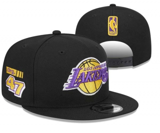 NBA Los Angeles Lakers New Era Black Org. 47 Rally Drive 9FIFTY Snapback Hat 3105