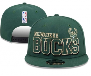 NBA Milwaukee Bucks New Era Hunter Green Gameday 9FIFTY Snapback Hat 3032