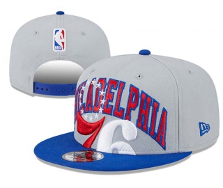 NBA Philadelphia 76ers New Era Gray Royal Tip-Off Two-Tone 9FIFTY Snapback Hat 3019