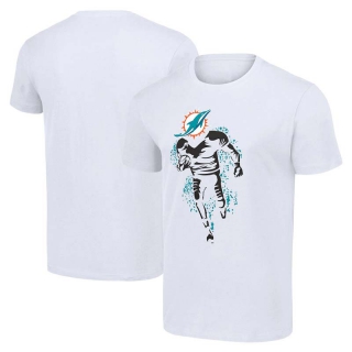 Men's NFL Miami Dolphins White Starter Logo Graphic T-Shirt