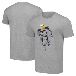 Men's NFL Minnesota Vikings Gray Starter Logo Graphic T-Shirt
