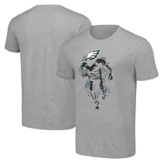 Men's NFL Philadelphia Eagles Gray Starter Logo Graphic T-Shirt