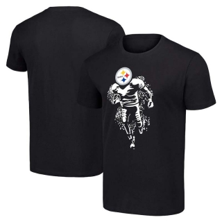 Men's NFL Pittsburgh Steelers Black Starter Logo Graphic T-Shirt