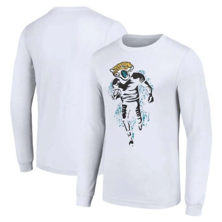 Men's NFL Jacksonville Jaguars White Starter Logo Graphic Long Sleeves T-Shirt