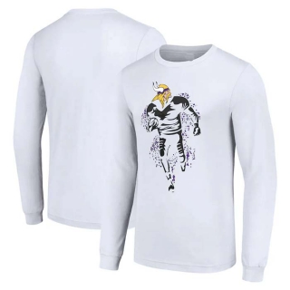 Men's NFL Minnesota Vikings White Starter Logo Graphic Long Sleeves T-Shirt
