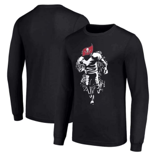 Men's NFL Tampa Bay Buccaneers Black Starter Logo Graphic Long Sleeves T-Shirt