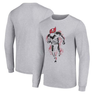 Men's NFL Tampa Bay Buccaneers Gray Starter Logo Graphic Long Sleeves T-Shirt