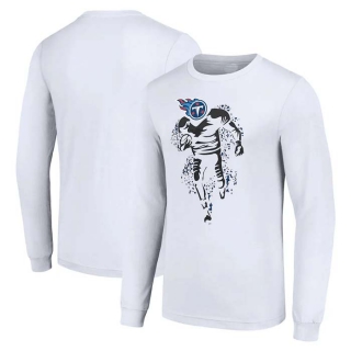 Men's NFL Tennessee Titans White Starter Logo Graphic Long Sleeves T-Shirt