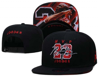 Wholesale Jordan Brand MVP Black Embroidered Snapback Hats 3056