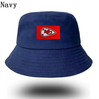 Unisex NFL Kansas City Chiefs New Era Buket Hat Navy 9003