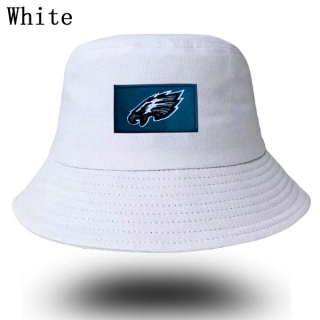 Unisex NFL Philadelphia Eagles New Era Buket Hat White 9006
