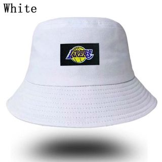Unisex NBA Los Angeles Lakers New Era Buket Hat White 9006