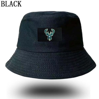 Unisex NBA Milwaukee Bucks New Era Buket Hat Black 9002
