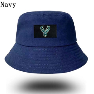 Unisex NBA Milwaukee Bucks New Era Buket Hat Navy 9003