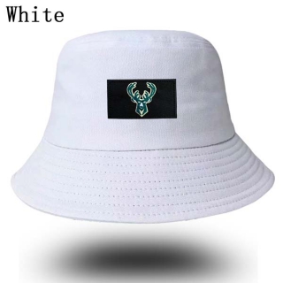 Unisex NBA Milwaukee Bucks New Era Buket Hat White 9006