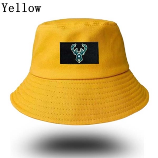 Unisex NBA Milwaukee Bucks New Era Buket Hat Yellow 9007