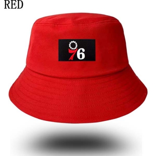Unisex NBA Philadelphia 76ers New Era Buket Hat Red 9005