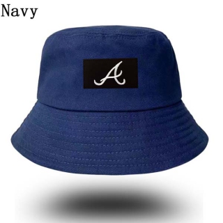 Unisex MLB Atlanta Braves New Era Buket Hat Navy 9003