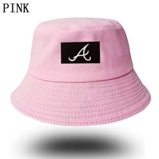 Unisex MLB Atlanta Braves New Era Buket Hat Pink 9004