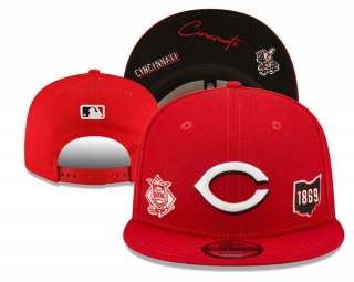 MLB Cincinnati Reds New Era Red TRIPLE THREAT IDENTITY 9FIFTY Snapback Hat 3014