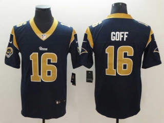 Men's Los Angeles Rams #16 Jared Goff Navy Vapor Untouchable Player Limited Jersey