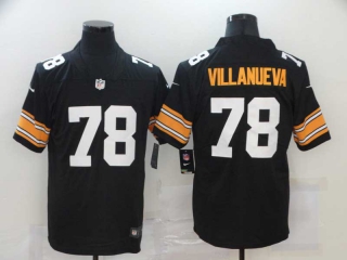 Men's Pittsburgh Steelers #78 Alejandro Villanueva Black Vapor Untouchable Stitched NFL Nike Throwback Limited Jersey