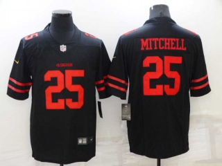 Men's San Francisco 49ers #25 Elijah Mitchell Black Vapor Limited Jersey