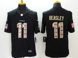 Men's Dallas Cowboys #11 Cole Beasley Black Camo Stitched NFL Nike Limited Jersey