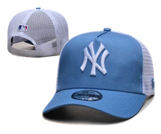MLB New York Yankees New Era Light Blue White Trucket Mesh 9FORTY Adjustable Hat 2248