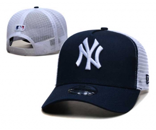 MLB New York Yankees New Era Navy White Trucket Mesh 9FORTY Adjustable Hat 2250