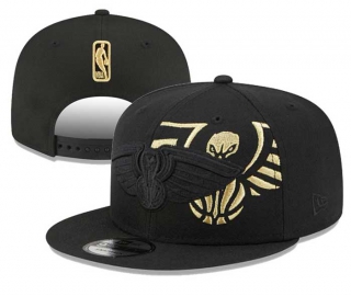 NBA New Orleans Pelicans New Era Elements Black Gold 9FIFTY Snapback Hat 2013